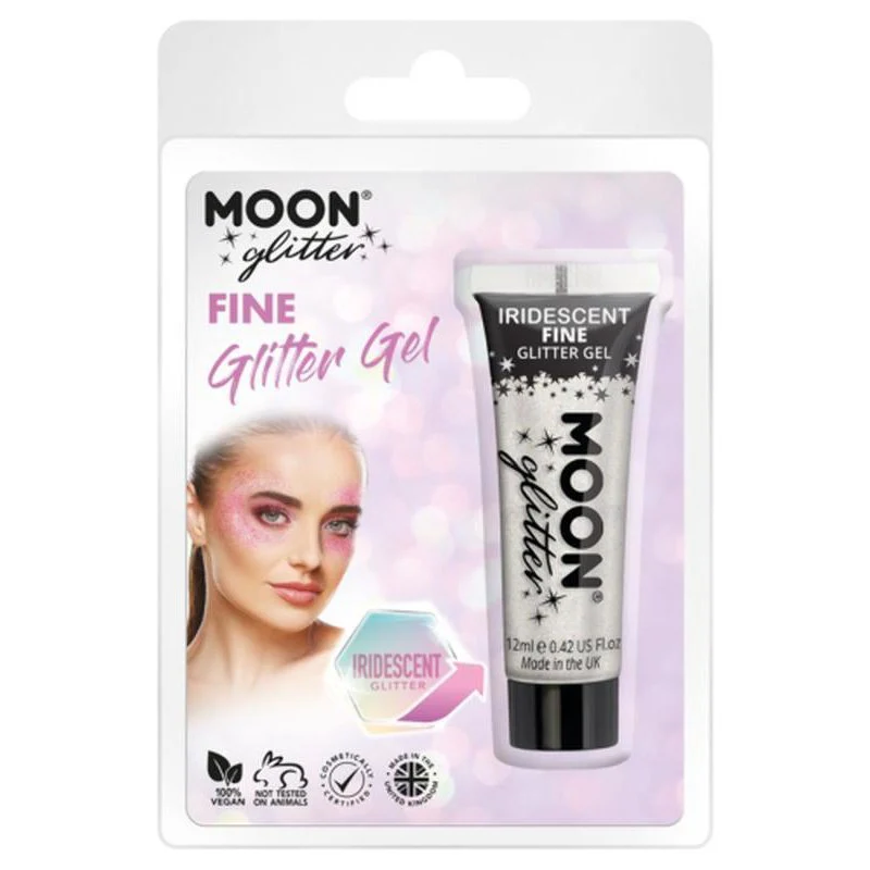 Moon Glitter Iridescent Glitter Gel, White - Image 3