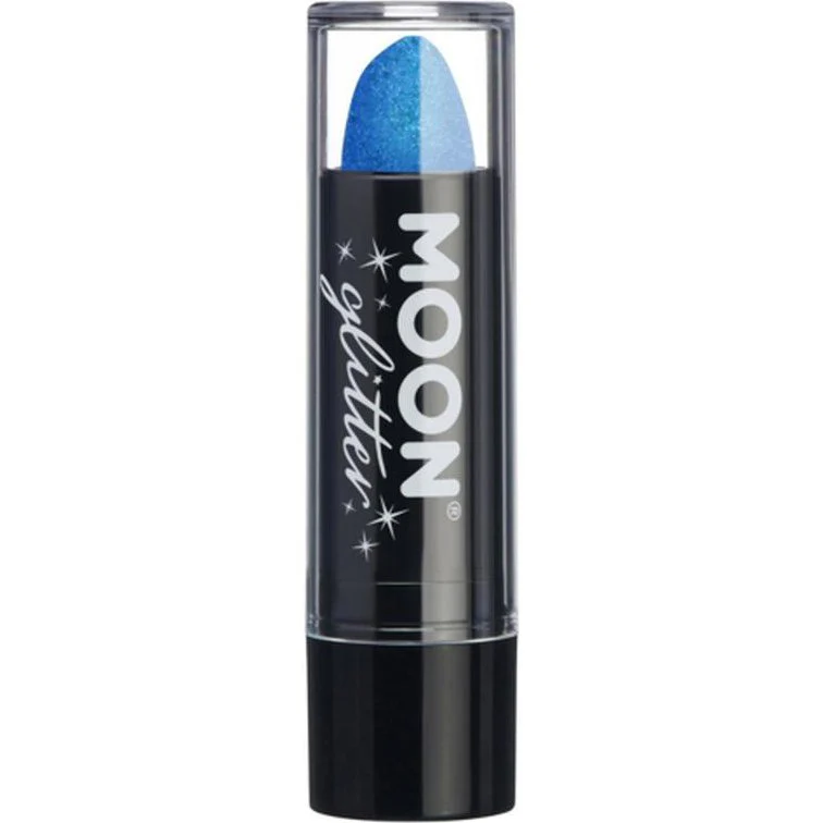 Moon Glitter Iridescent Glitter Lipstick, Blue