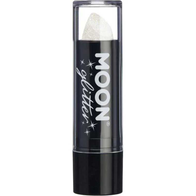 Moon Glitter Iridescent Glitter Lipstick, White