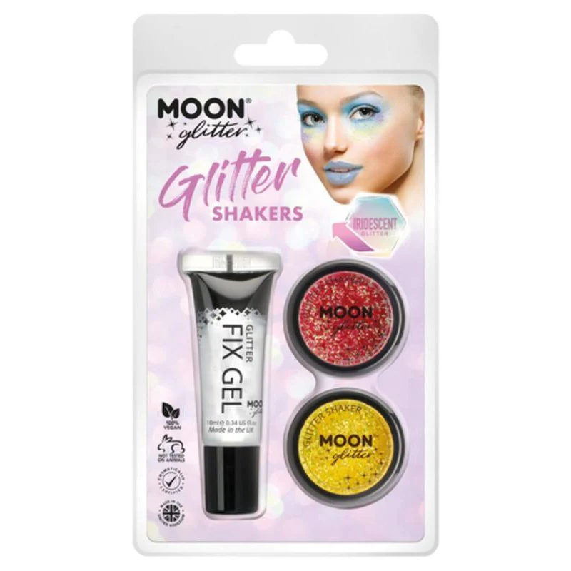 Moon Glitter Iridescent Glitter Shakers, Cherry, Yellow