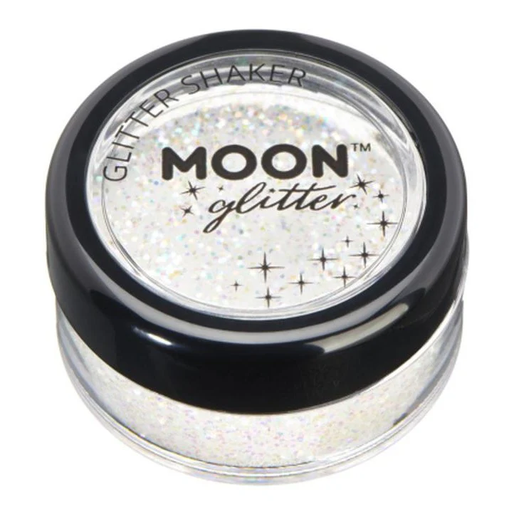 Moon Glitter Iridescent Glitter Shakers, White - Image 2