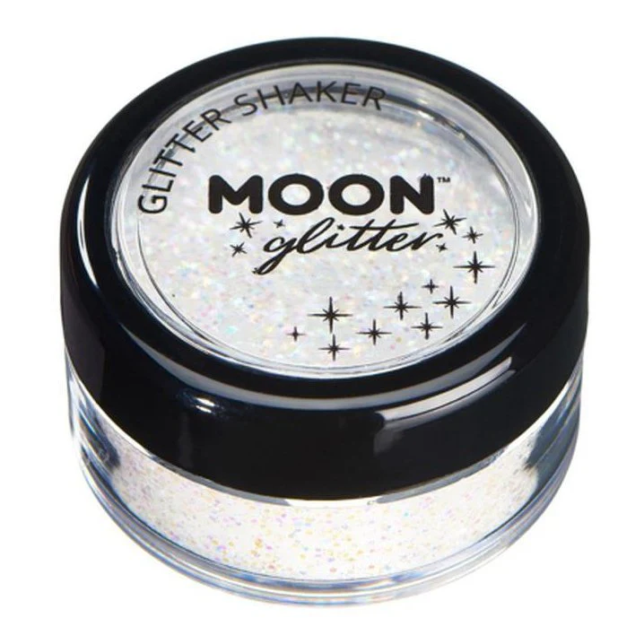 Moon Glitter Pastel Glitter Shakers, White