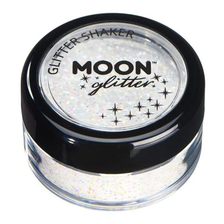 Moon Glitter Pastel Glitter Shakers, White - Image 2