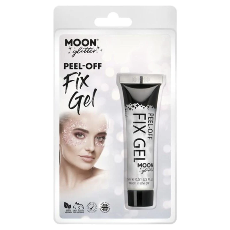 Moon Glitter Peel Off Glitter Fix Gel, Clear - Image 3