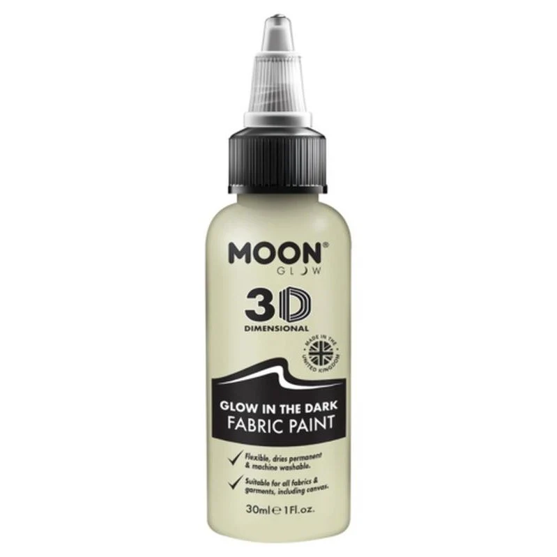 Moon Glow Glow In The Dark Fabric Paint, Clear