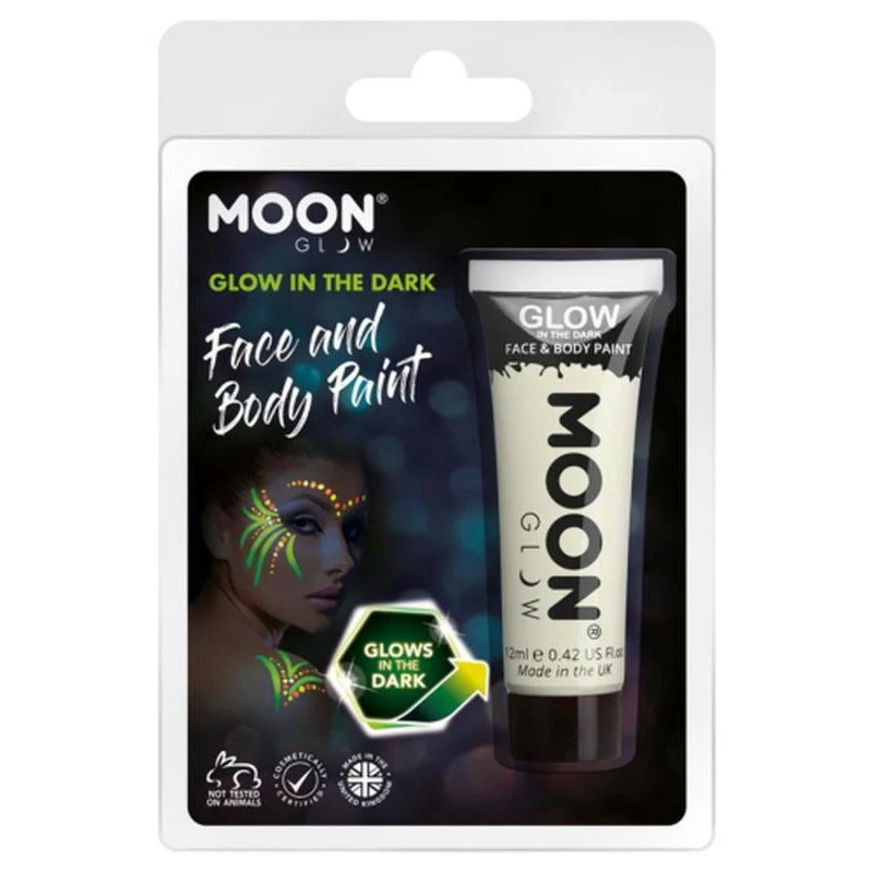 Moon Glow Glow In The Dark Face Paint, Clear - Image 2