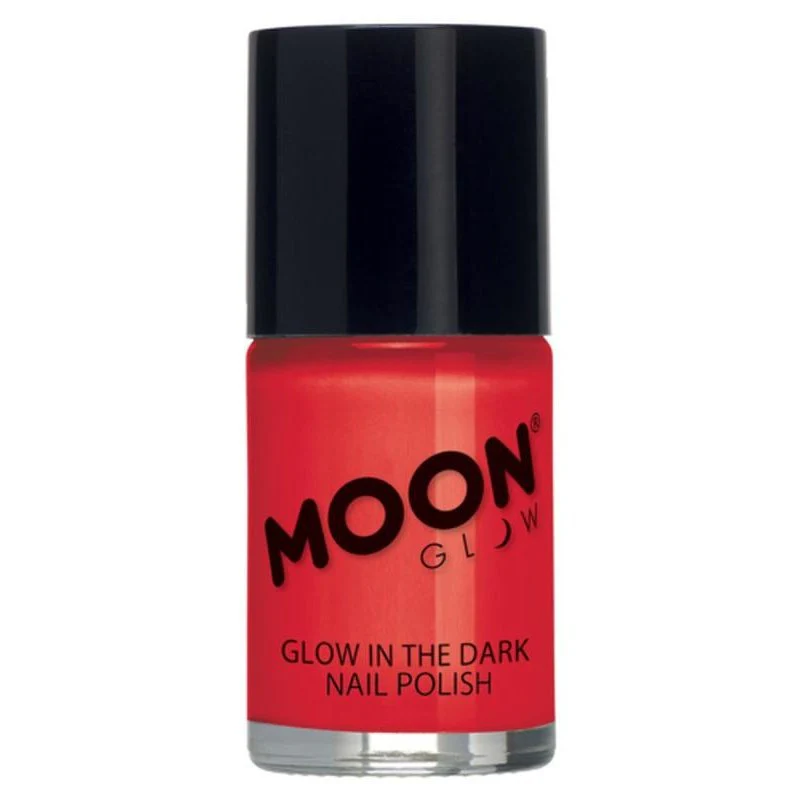 Moon Glow Glow In The Dark Nail Polish, Red
