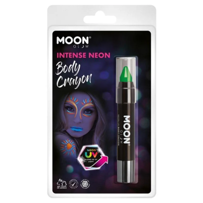 Moon Glow Intense Neon Uv Body Crayons, Green - Image 2