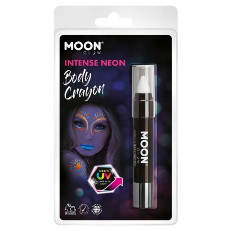Moon Glow Intense Neon Uv Body Crayons, White