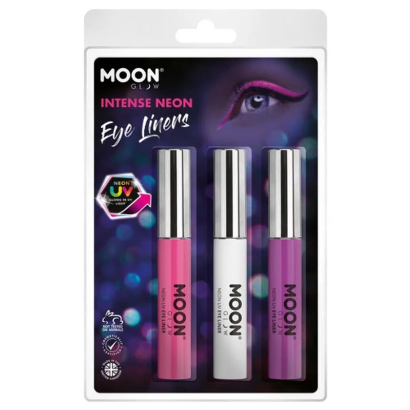 Moon Glow Intense Neon Uv Eye Liner, Pink, White, Purple