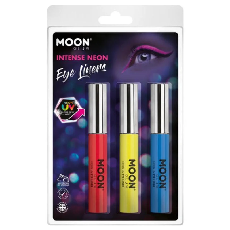 Moon Glow Intense Neon Uv Eye Liner, Red, Yellow, Blue