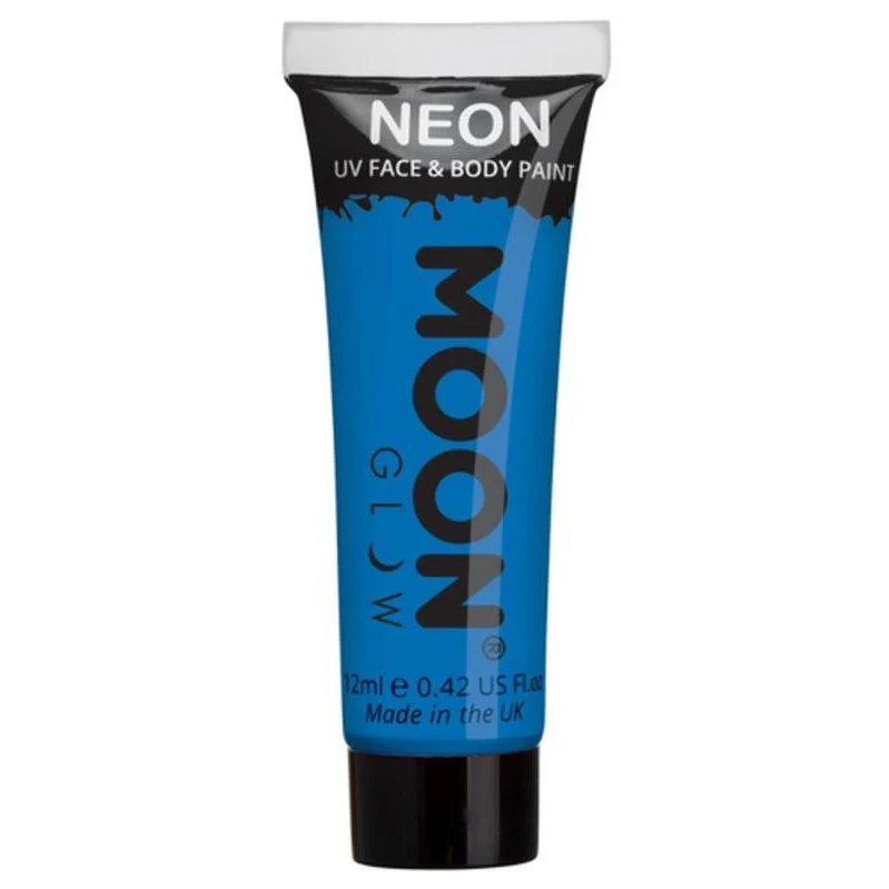 Moon Glow Intense Neon Uv Face Paint, Blue - Image 3