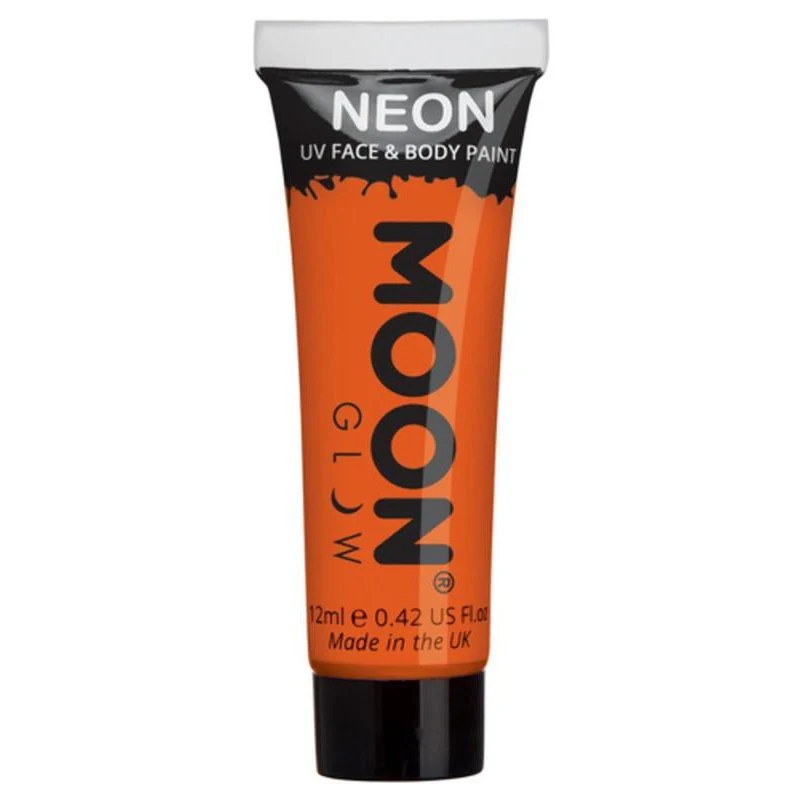 Moon Glow Intense Neon Uv Face Paint, Orange - Image 3