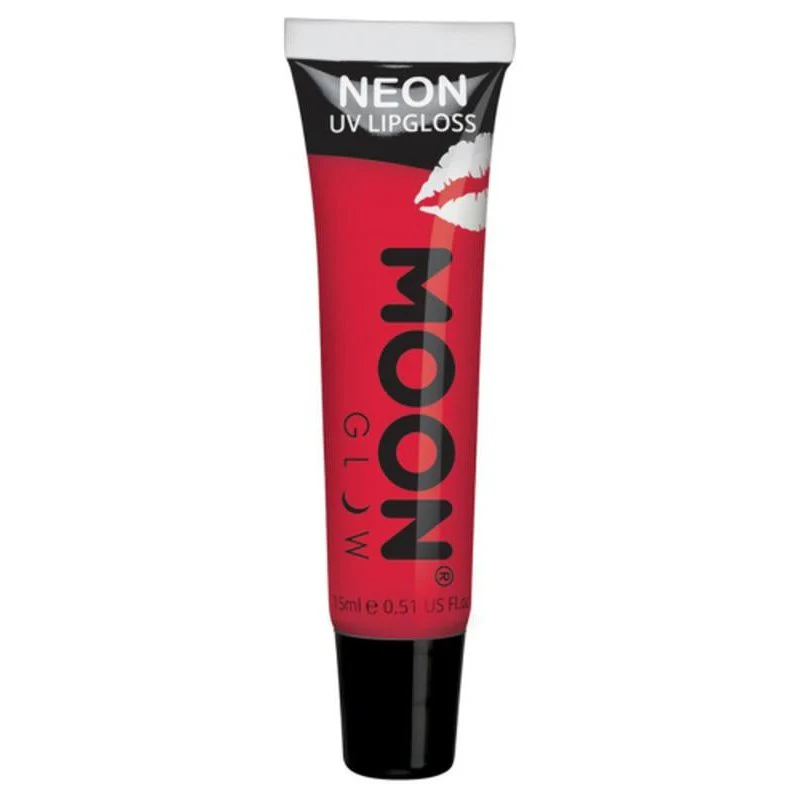 Moon Glow Intense Neon Uv Fruity Lipgloss, Red - Image 2