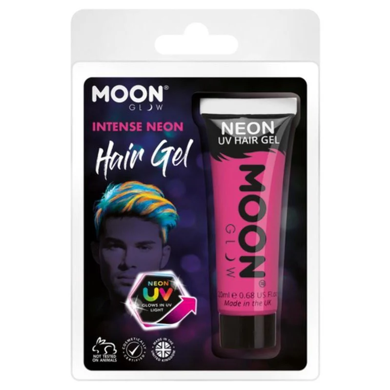 Moon Glow Intense Neon Uv Hair Gel, Hot Pink - Image 2