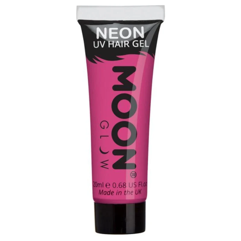 Moon Glow Intense Neon Uv Hair Gel, Hot Pink - Image 3