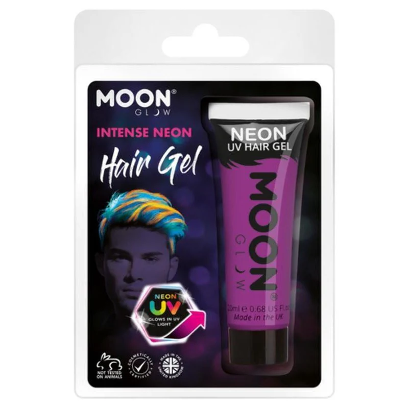 Moon Glow Intense Neon Uv Hair Gel, Purple