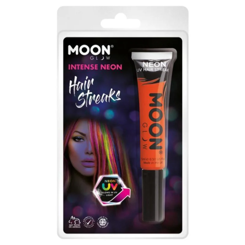 Moon Glow Intense Neon Uv Hair Streaks, Orange - Image 2