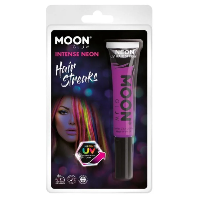 Moon Glow Intense Neon Uv Hair Streaks, Purple - Image 2