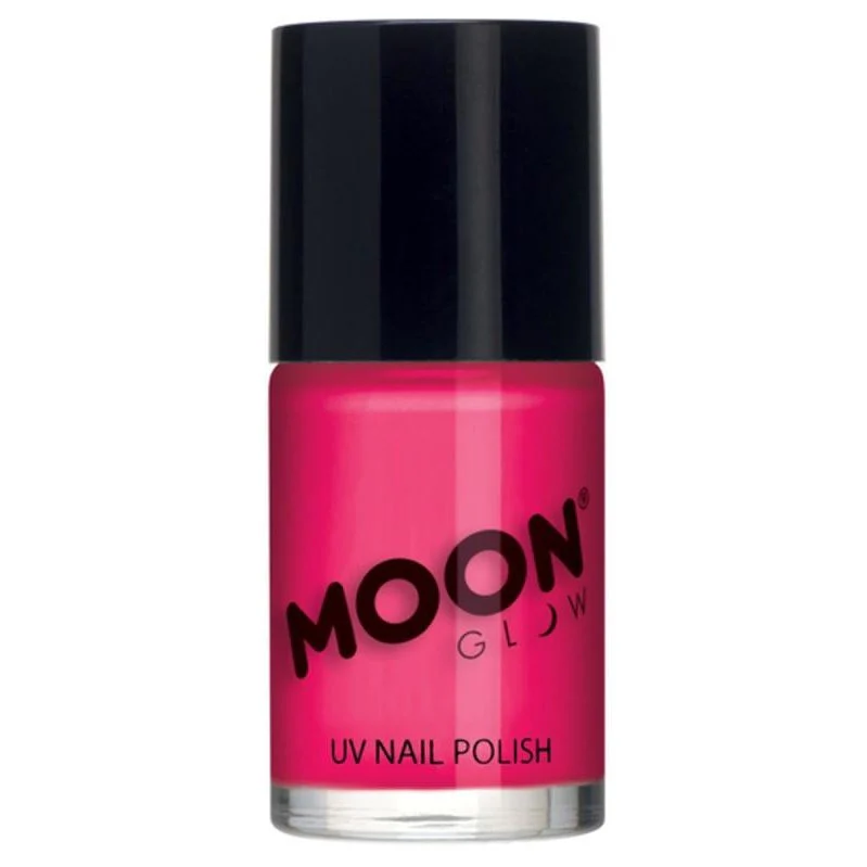Moon Glow Intense Neon Uv Nail Polish, Neon Pink - Image 2