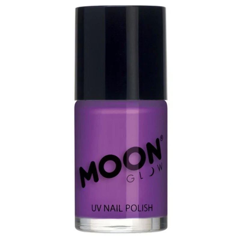 Moon Glow Intense Neon Uv Nail Polish, Neon Purple - Image 2