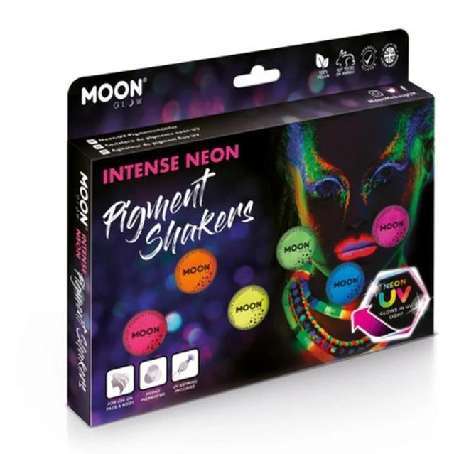 Moon Glow Intense Neon Uv Pigment Shakers, Boxset