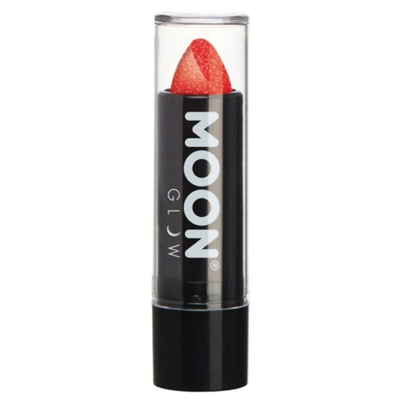 Moon Glow Neon Uv Glitter Lipstick, Red - Image 3