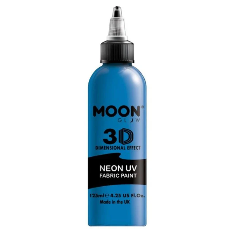 Moon Glow Neon Uv Intense Fabric Paint, Blue, 125ml - Image 2