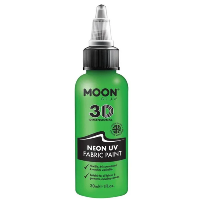 Moon Glow Neon Uv Intense Fabric Paint, Green