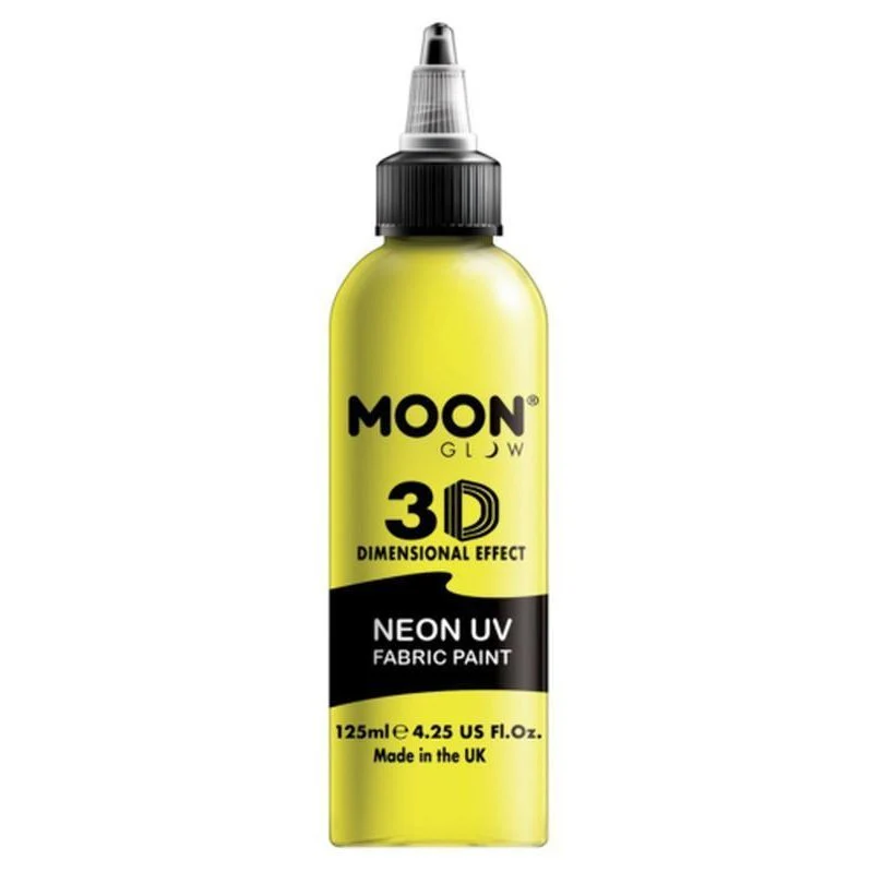 Moon Glow Neon Uv Intense Fabric Paint, Yellow, 125ml - Image 2