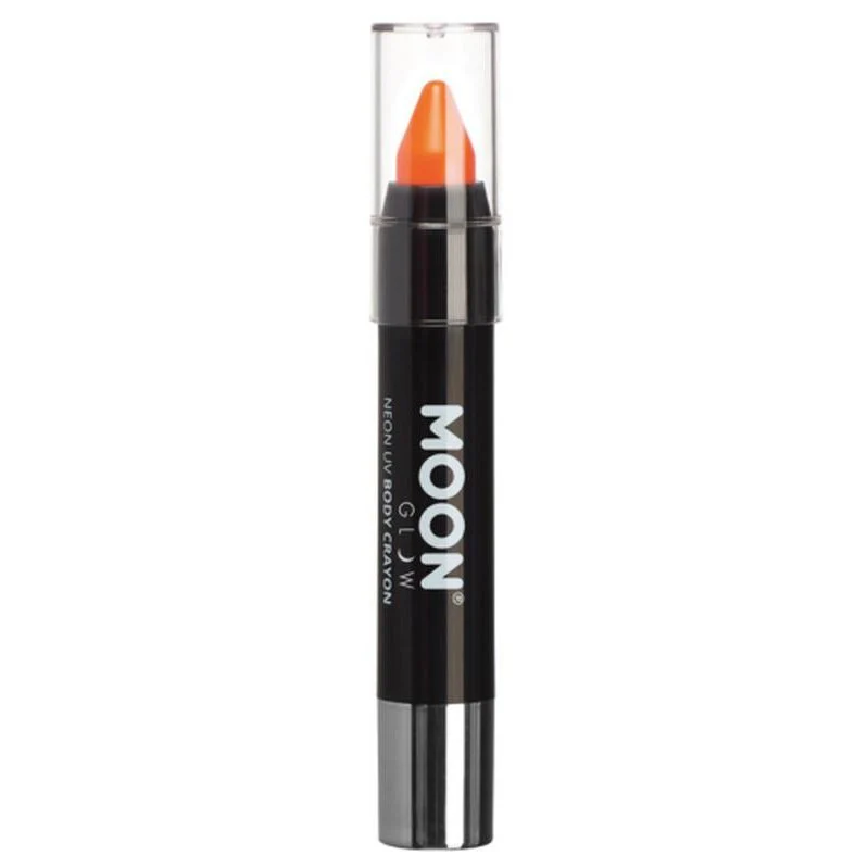 Moon Glow Pastel Neon Uv Body Crayons, Orange - Image 3