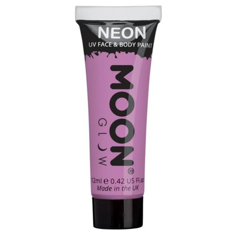 Moon Glow Pastel Neon Uv Face Paint, Lilac - Image 3