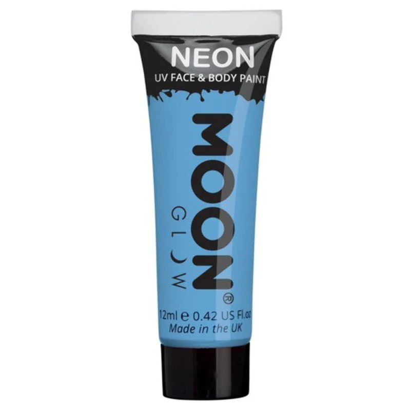 Moon Glow Pastel Neon Uv Face Paint, Pastel Blue - Image 3
