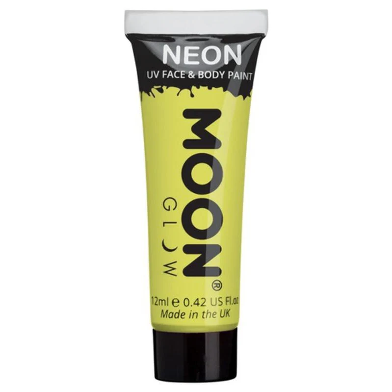 Moon Glow Pastel Neon Uv Face Paint, Yellow - Image 3