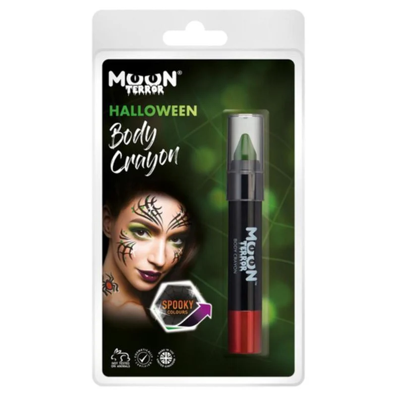 Moon Terror Halloween Body Crayons, Green - Image 3
