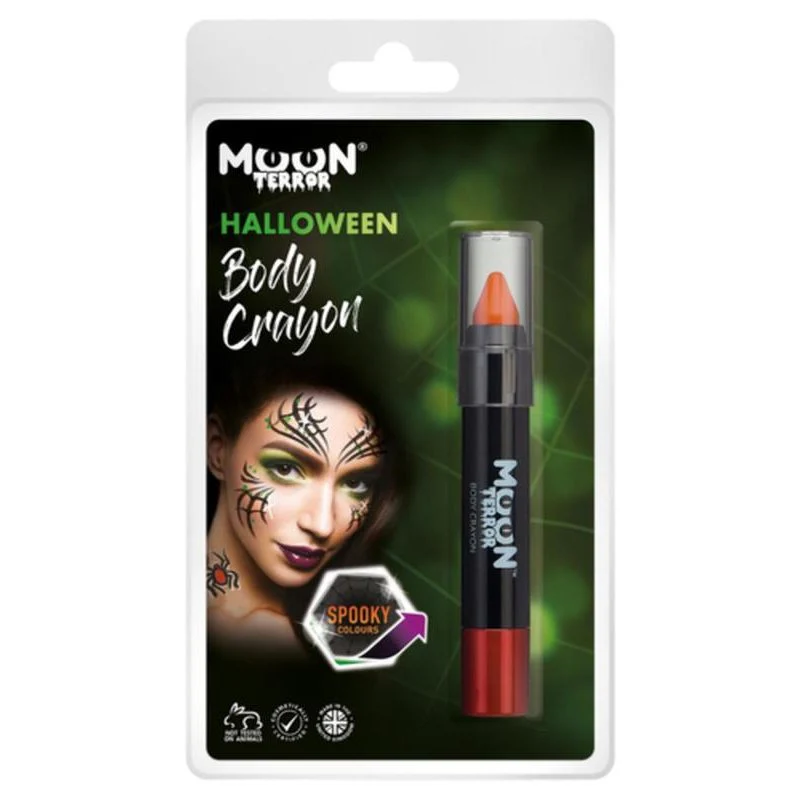 Moon Terror Halloween Body Crayons, Orange - Image 3