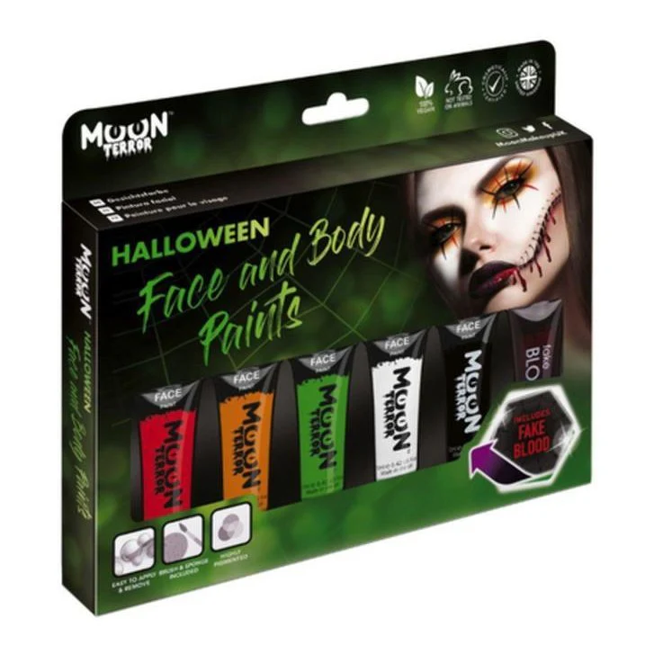 Moon Terror Halloween Face & Body Paint, Assorted