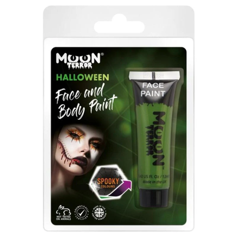 Moon Terror Halloween Face & Body Paint, Green - Image 3