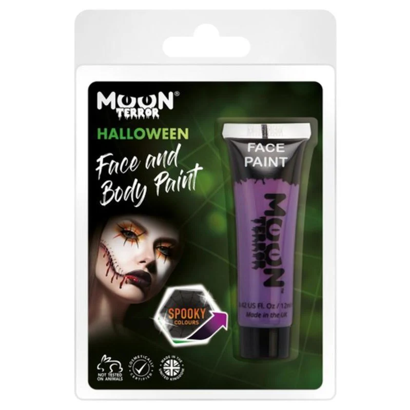 Moon Terror Halloween Face & Body Paint, Purple - Image 3