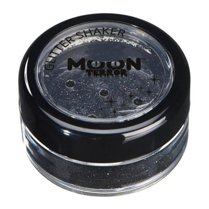 Moon Terror Halloween Glitter Shakers, Black - Image 2