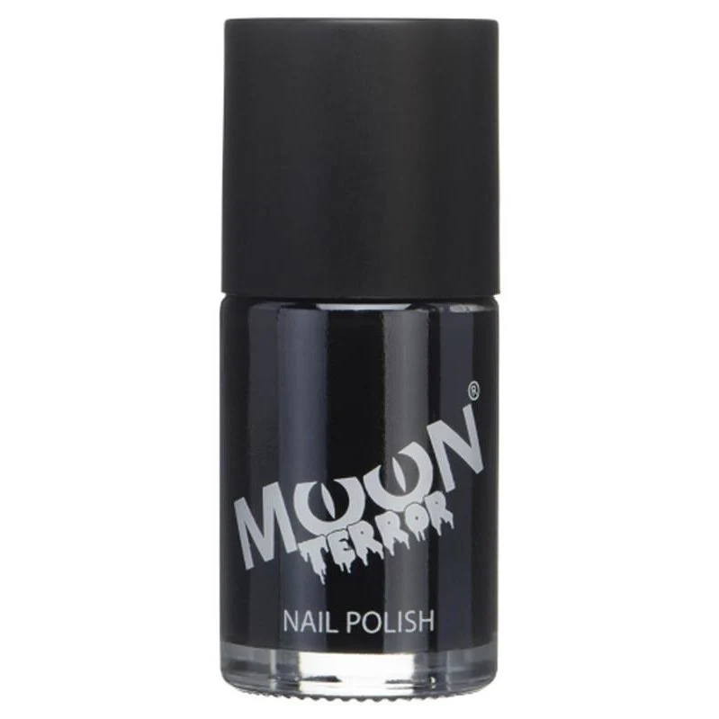 Moon Terror Halloween Nail Polish, Black - Image 2