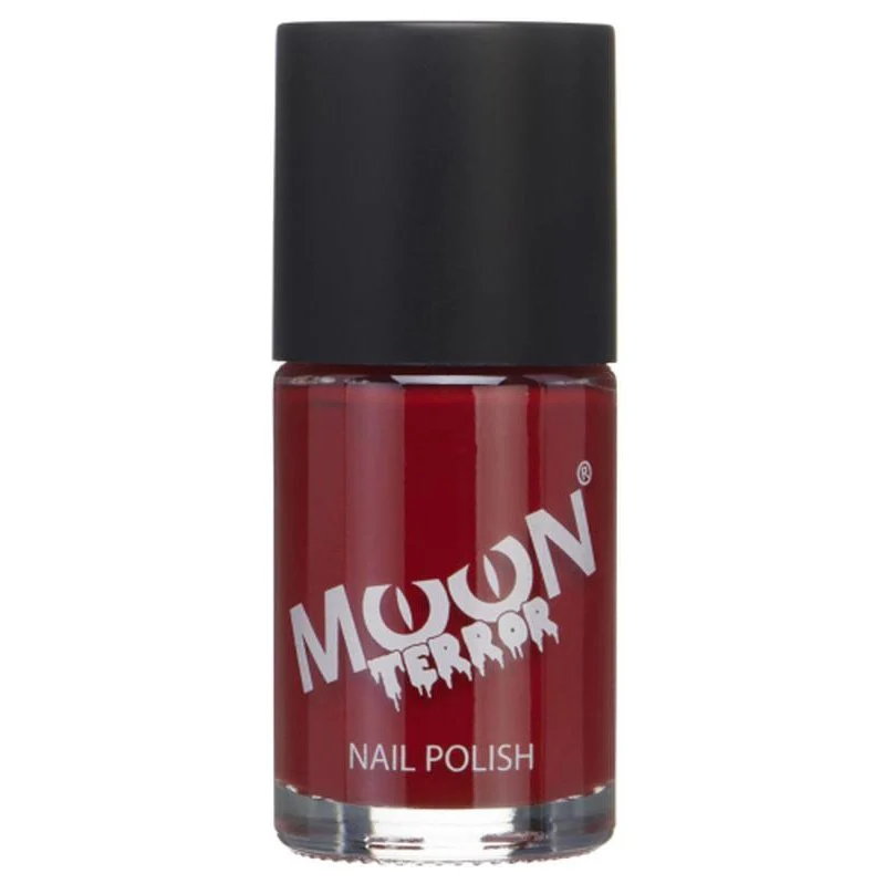Moon Terror Halloween Nail Polish, Red