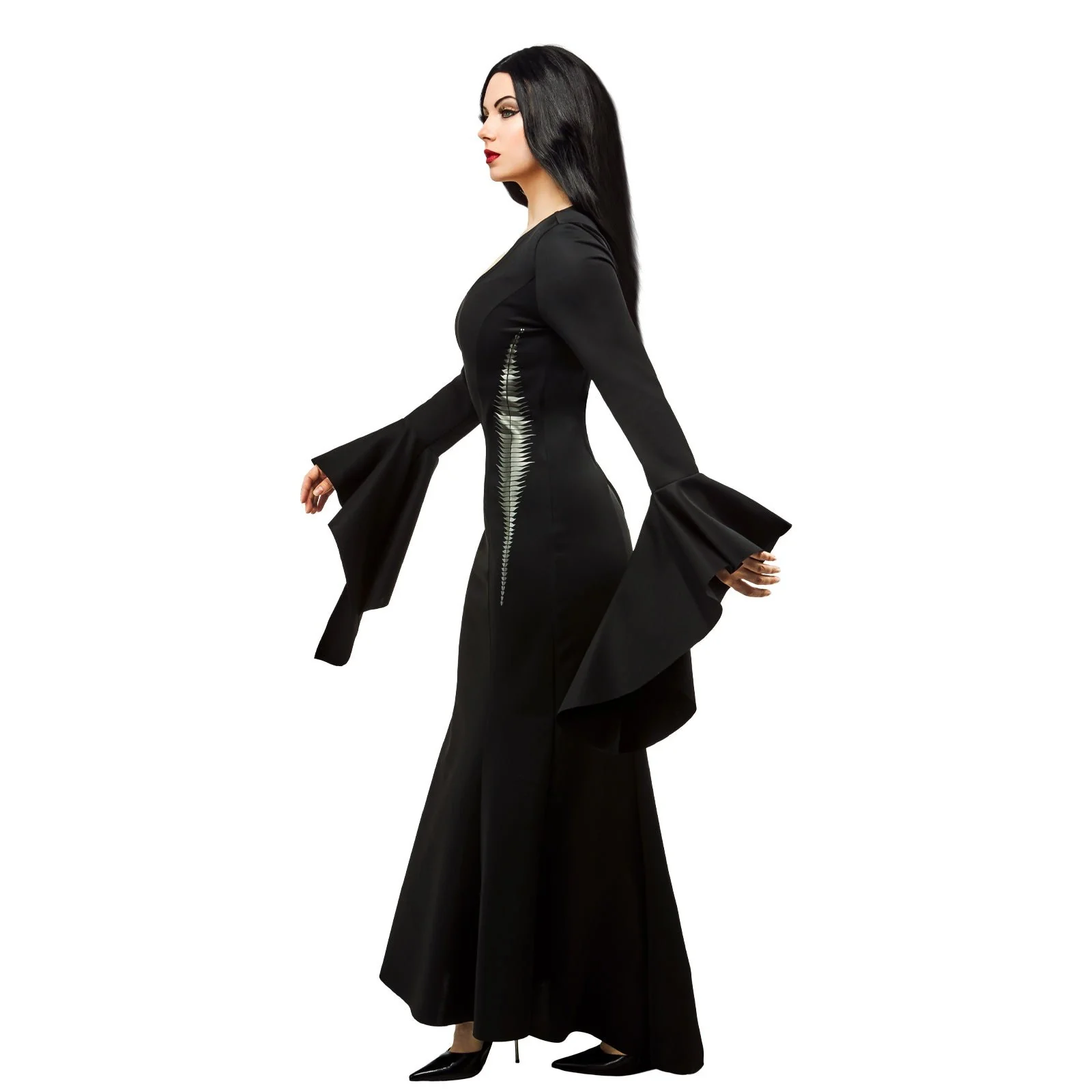 Morticia Deluxe Costume (Wednesday), Adult - Image 2