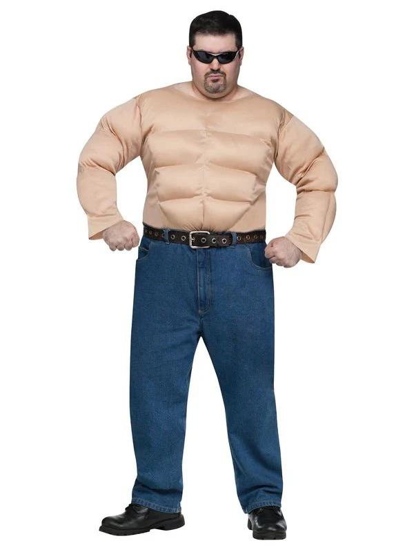 Muscle Chest Shirt Plus Size