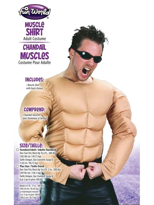 Muscle Chest Shirt Plus Size - Image 2