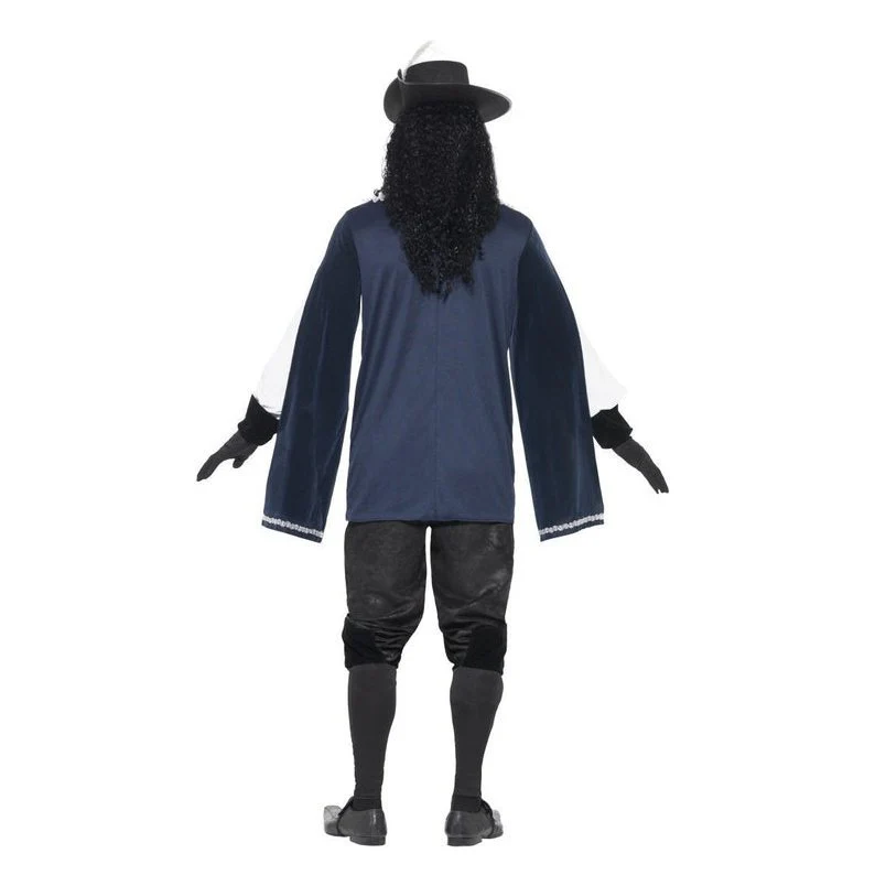 Musketeer Male Costume, With Top, Hat - Image 3