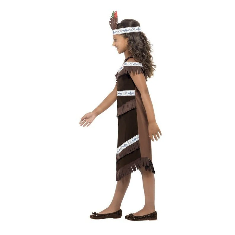 Native American Inspired Girl Costume Fringed Dress - Image 2