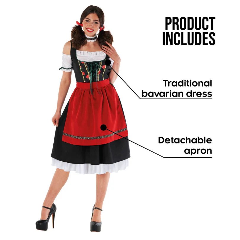Oktoberfest Fraulein Adult Costume - Image 3