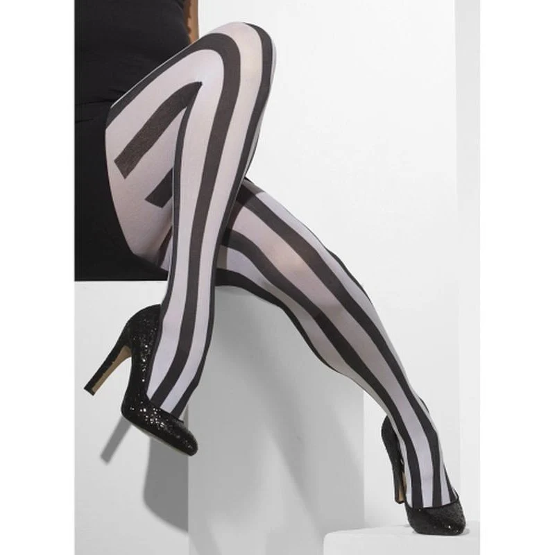 Opaque Tights - Vertical Stripes