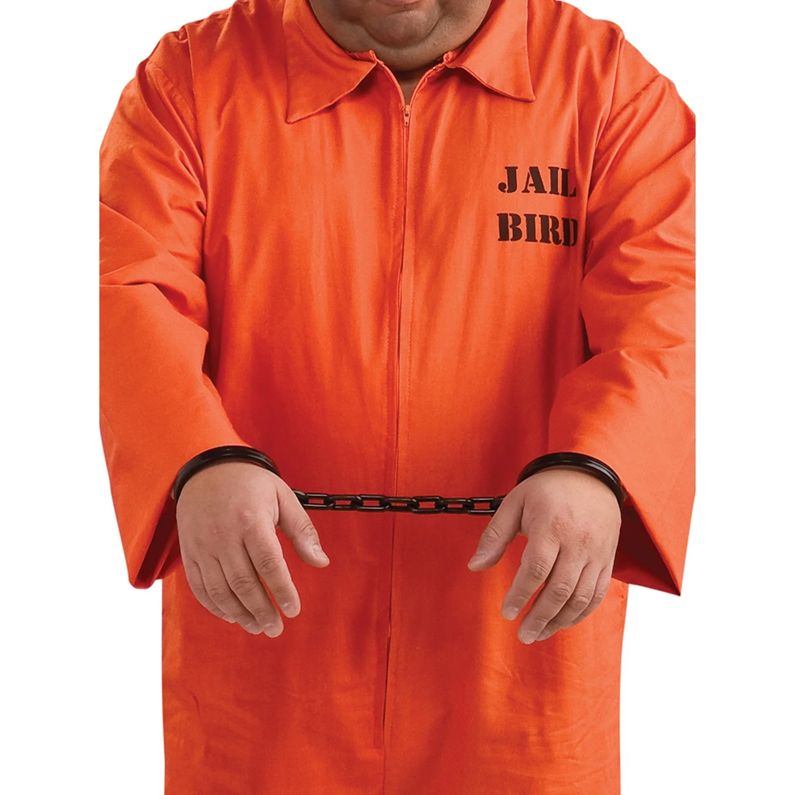 Orange Prisoner Jumpsuit Plus Size Adult Costume - Image 3